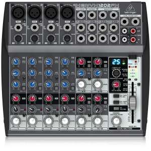 BEHRINGER, 12 XENYX 3-pin XLR 1202FX Black audio mixer