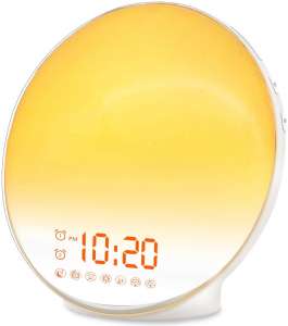 JALL Alarm Clock with Sunrise Sunset Simulation for Kids and Adults Bedroom