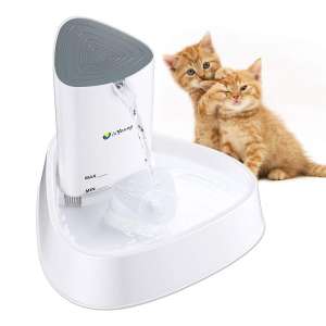 isYoung LED Cat Water Pet Fountain