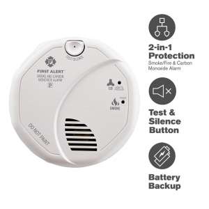 2. First Alert SC7010B Smoke And Carbon Monoxide Detector