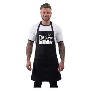 4. Bang Tidy Clothing Funny, BBQ Grillfather Men’s Apron for Men