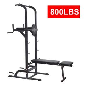 6. Reliancer Power Tower High Capacity 800lbs Dip Station for Home Office Gym