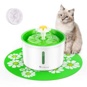 isYoung 1.6L Cat Fountain Pet Water Fountain