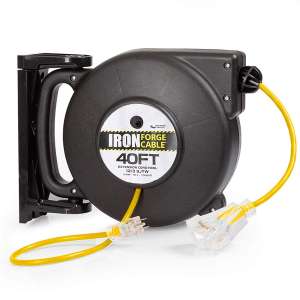 Iron Forge Cable Retractable Extension Cord