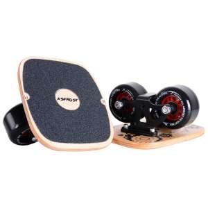 AsFrost Portable Drift Skates with Cool Maple Deck and PU Wheels