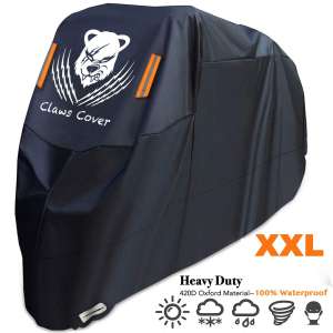 ClawsCover Waterproof 104-Inches XXL Heavy-Duty Motorcycle Cover