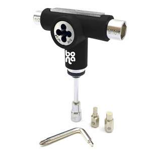 Skateboard Tool All in One Multi-Functional T Skate Tool with Allen and Phillip Heads CCS