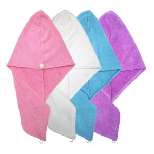 10. Polyte Microfiber Hair Turban Wrap Drying Towel