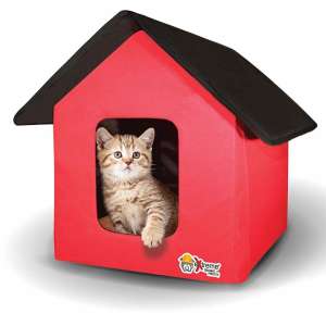 Extreme Consumer Products Collapsible Heated Indoor – Outdoor Cat House