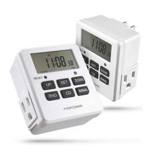 4. FosPower Timers ETL Listed Digital Outlet Timer