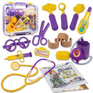 Li'l-Gen Pretend Play Doctor Kit for Kids with Real Stethoscope