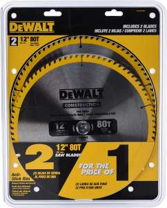 DEWALT DW3128P5D80I 12-Inch Circular Saw Blade