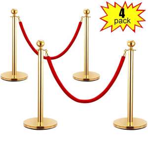 JAXPETY Round Top Crowd control Stanchions