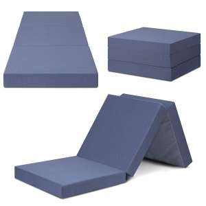 Blue Olee Sleep Tri-Folding Memory Foam Topper