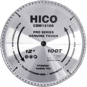 HICO 12" TCG Aluminum & Non-Ferrous Saw Blade