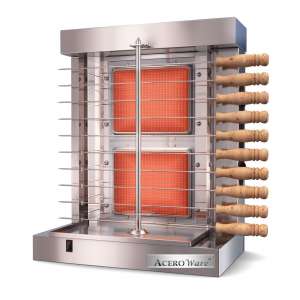 8. AceroWare Automatic Vertical Broiler Rotisserie, Heavy Duty Stainless Steel