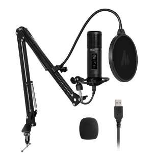 MAONO USB Microphone with Studio Headphone Set 
