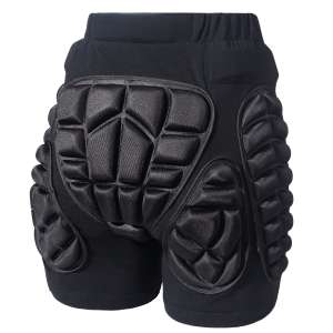 Soared 3D Protection EVA-Padded Short Pants, Black