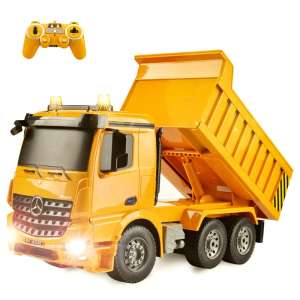 DOUBLE E 8 Channel Dump Truck Remote Control RC Construction Vehicles