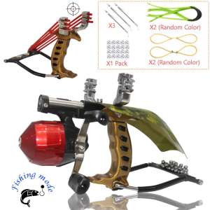 5. Blue-Ra Y Shot Fishing Hunting Slingshot Outdoor High-Velocity Catapult Kit