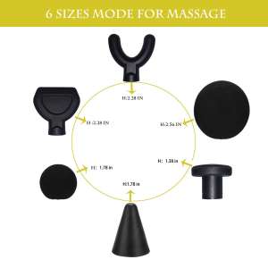 Lamsion Jigsaw T Shank and Massage Balls Adapter Tip for Tissue Muscle Relaxation