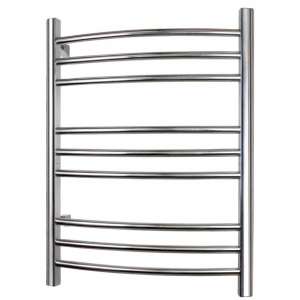 WarmlyYours 9 bar Brushed Stainless Steel Riviera Towel Warmer