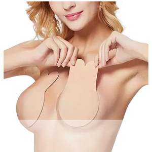 Muryobao Women Breast Petals Lift Nipplecovers Adhesive Backless Strapless Bra