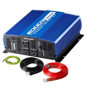 9. Kinverch 4000W Peak 2000W Continuous Power Inverter with USB Port and AC Outlets