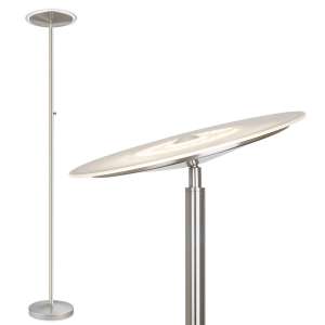 10. Kira Home Horizon Modern LED Floor Lamp, Brushed Nickel Finish