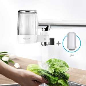10. WEIEN Advanced Activated Carbon Faucet Water Filter for Home Kitchen