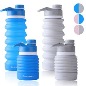 2. Zonegrace 2 Pack Water Bottle FDA Approved and BPA Free