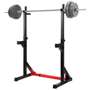 Barbell Stand Weight Lifting Bench Press Dipping Station for Home Workout Black Infidev Multi-Function Barbell Squat Rack Height Adjustable Capacity 440lbs Dip Stand Home Gym Fitness Squat Rack 
