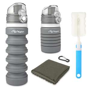 5. Kupton Portable Water Bottle, BPA Free with Cleaning Brushes