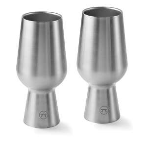 6. Outset 76451 Stainless Steel Dual-Wall Beer Glass