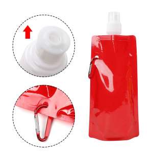 9. Tomnk 9pcs Collapsible Water Bottle with Clip, 9 Colors