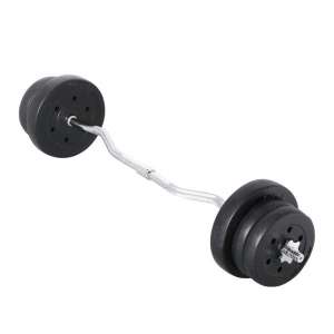 Yaheetech 55lbs Olympic Barbell Dumbell Bar Curl
