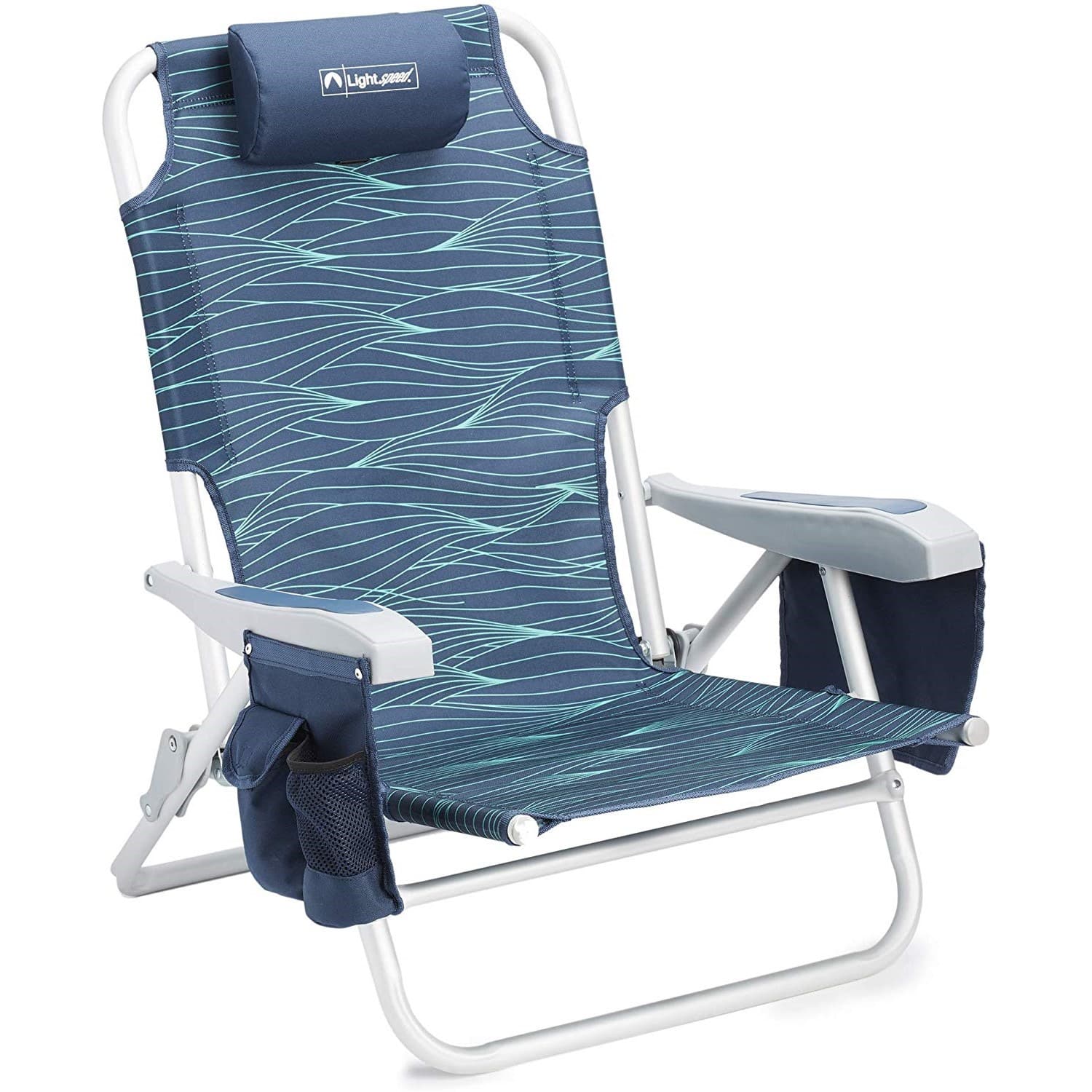 3. Lightspeed Outdoors Reclining Backpack Beach Chair 