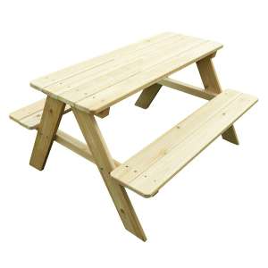 Merry Garden Kids Wooden Picnic Bench and Table