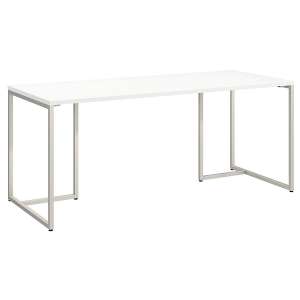 6. The Bush Furniture Long, Multipurpose Desk