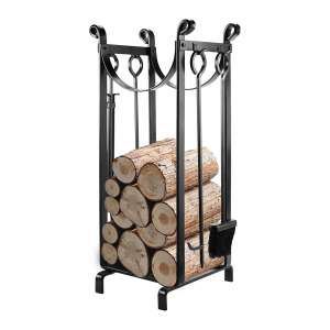 Pinty Sling Lock Rack with Fireplace Tools