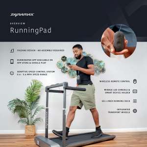The Dynamax RunningPad Folding Treadmill