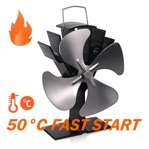 TACKLIFE 4 Blades Stove Fan, Energy Efficient