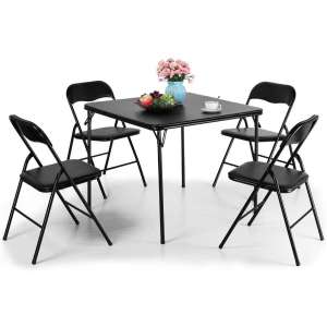  TOBBI 5-Piece Folding Table and Chairs Set
