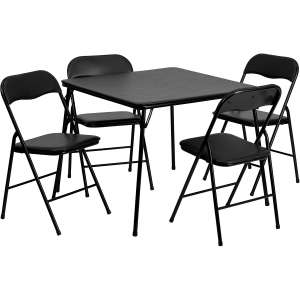 Flash Furniture Folding Card Table and Chair Set
