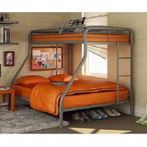 Dorel Twin-Over-Full Metal Bunk Bed,