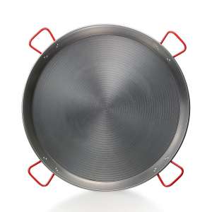 La Ideal Paella Pan, polished steel