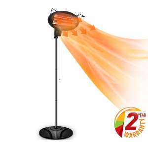 Air Choice Electric Halogen 1500W Outdoor Heater with three Power Levels