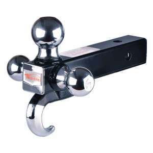 Towever 84180 2 inches Tri-Ball Mount Hitch with Hook