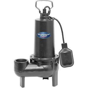 Superior Pump Sewage Pump with Tethered Float Switch