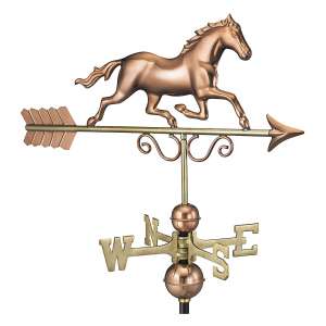 Good Directions Pure Copper Galloping Horse Weathervane
